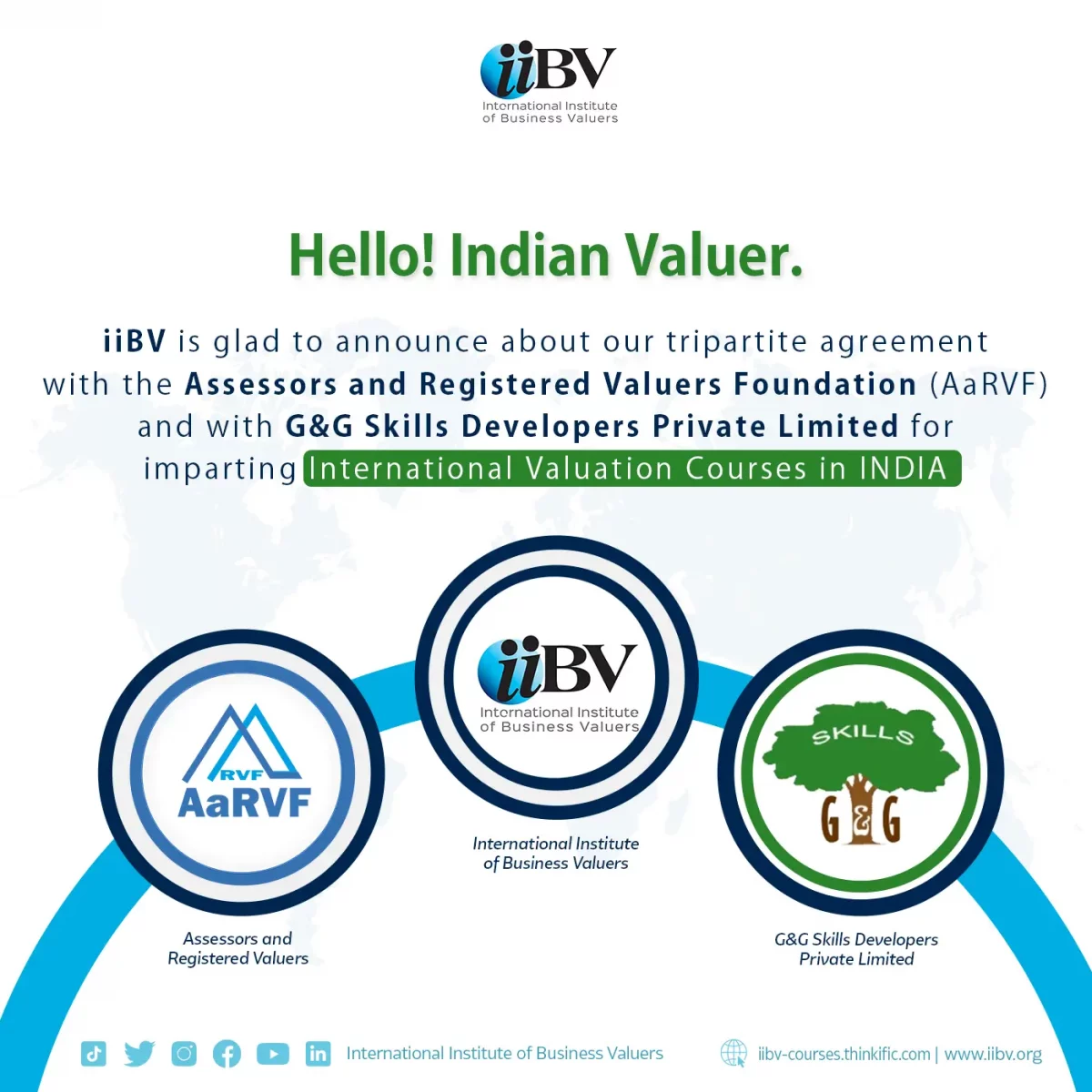 iiBV, G&G and AaRVF - Business Valuation in India